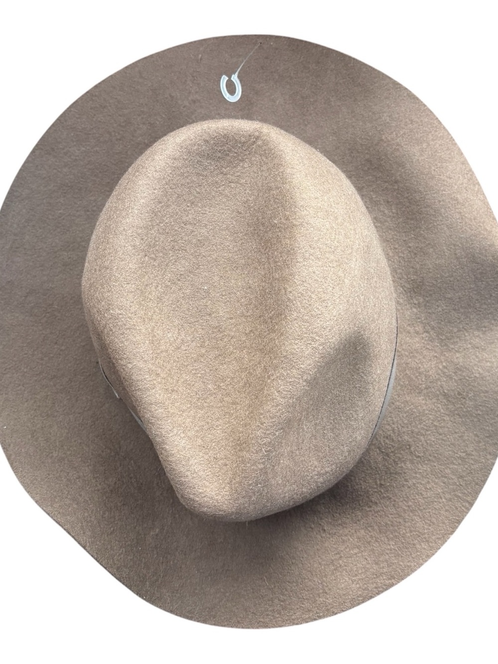 Light brown  100% Wool Wide Brim Hat – 57cm